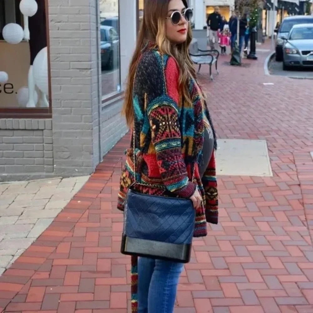 FREE PEOPLE Wild Wild West Cardigan Sweater Sz XS S M Knit Lolli
Coachella Aztec - Picture 3 of 16